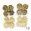 Flores de Hortensia Simuladas con Borde Quemado Piezas Semiacabadas Accesorios de Flores Simuladas Ropa Flor Artificial Decoración para Hogar Zapatos y Sombreros