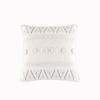 Funda de almohada decorativa de estilo étnico, color blanco cremoso, estilo bohemio marroquí, para sala de estar, sofá, ventanal, almohada de cintura