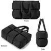Bolso de Hombro Individual de Gran Capacidad para Debajo del Brazo, Bolso Personalizado para Chaqueta de Plumas, Bolso Tote Nube de Moda, Simple y Versátil, Bolso Acolchado