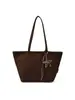 Bolso de Hombro Retro de Gran Capacidad para Mujer 2026 Nueva Moda Bolso de Mujer de Cuero Gamuza Versátil Casual para el Trabajo Bolso de Hombro de Moda