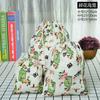 Bolsa con cordón de algodón y lino estampada con liquidación de fábrica, bolsa para guardar ropa interior, artículos diversos, bolsa de regalo para viajes