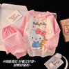 Pijama de Invierno Nuevo para Niños 2025 Capa Gruesa de Dibujos Animados Suéter Ropa de Casa de Algodón de Aire para Niñas Moderno