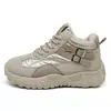 K5702 Sapatos de Algodão Impermeáveis Femininos 2025 Novo Estilo Inverno Com Pelúcia Espessa Quente Leve Solado Macio Esportivos Cano Alto Sapatos Femininos