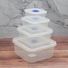 Suministro Directo de Fábrica, Caja Transparente Cuadrada Económica de Múltiples Especificaciones para Conservación en Microondas, Caja Doméstica de Refrigeración con Logo Imprimible