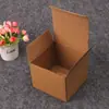 Caja de cartón corrugado de una sola capa color Kraft blanco plegable general para ferretería, cerámica, productos electrónicos, caja de color personalizada