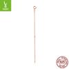 Ziyun S925 - Cadena simple de plata de ley, accesorio básico de moda, cadena de extensión de oro real chapada en blanco simple SCA015