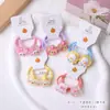 Elásticos de Cabelo Infantis em Cartela Anéis de Cabelo Fofos e Meninas para Tranças Borrachinhas de Bebê Conjunto de Acessórios de Cabelo de Supermercado Elásticos de Cabelo de Alta Elasticidade