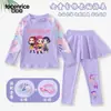Conjunto de Maiô Feminino Caçadora de Demônios Kpop: Roupa de Banho com Proteção Solar de Manga Longa e Calça Longa para Meninas, Roupa para Fonte Termal e Praia