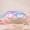 Gafas de Natación Qilang para Adultos de Alta Definición Antivaho con Sellos de Silicona y Tapones para los Oídos en Blanco y Negro, Gafas de Natación Profesionales al por Mayor