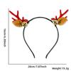 Decoraciones para Fiesta de Navidad Diadema de Astas de Navidad Lindo Cascabel Diadema de Alce Accesorios para el Cabello Decoraciones de Navidad