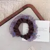 Versátil scrunchie plisado de tela con estampado de leopardo para el pelo, accesorio de alta gama para coleta, nuevo accesorio para el pelo 2026