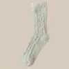 Calcetines de Coral Fleece para Mujer 2025 Nuevos Otoño e Invierno Engrosados Cálidos Postparto Maternidad Hogar Piso Dormir Calcetines Largos