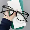 Nuevas gafas modernas anti luz azul para mujer, monturas de gafas de moda que adelgazan la cara, gafas de ojo de gato estilo europeo y americano