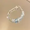 Pulsera de Cristal con Perlas Nueva 2026 para Mujer, Diseño de Nicho de Lujo Ligero, Pulsera de Alta Calidad, Pulsera de Perlas Estilo Ins