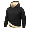 [Edición Especial Transfronteriza] Sudadera con Capucha Gruesa de Terciopelo de 25 Años para Hombres Jóvenes y de Mediana Edad en Primavera y Otoño Estilo Americano para Estudiantes Jóvenes