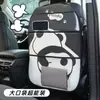 Protetor de Costas de Banco de Carro Anti-Chute Desenho Animado, Bolsa para Detritos, Protetor Anti-Sujeira de Costas de Banco de Carro Panda, Protetor Protetor Multifuncional de Couro para Carro