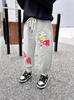 Pantalones de Primavera para Niños, Suaves y Cómodos, Anti-Pilling, Cintura Elástica, Pantalones de Punto Ultraman Chino, Pantalones de Dibujos Animados para Niños de Primavera y Otoño
