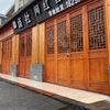 Decoración china directa de fábrica celosía de madera maciza partición nuevo chino madera antigua puerta ventana Clásico