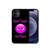 Adecuado para iPhone 17, No toques mi teléfono, Funda divertida para teléfono X
