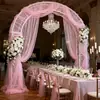 Cortina de Tul Transparente de una Pieza para Arcos de Boda y Festival, Decoración de Salón, Decoración de Fondo para Fiesta de Cumpleaños