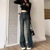 Calça Skinny de Micro La com Cintura Alta Stretch para Mulheres Plus Size Irmã Gorda mm Calças Slim Novo Estilo Outono e Inverno 2023 Calças de Micro La