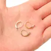 10x16mm ganchos de orelha franceses de cobre na cor dourada acessórios para brincos DIY feitos à mão materiais