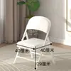 Silla plegable mediana-alta 35cm para adulto, silla con respaldo para el hogar, silla de estudio para estudiante, asiento portátil para oficina, taburete pequeño, silla de comedor