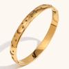 Pulsera Bamang de acero inoxidable chapada en oro de 18 quilates con diseño de nicho y temperamento, joyería avanzada, con diseño transfronterizo europeo y americano.