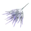 Flor Artificial Atacado Espiga de Trigo 5 Galhos Lavanda Aveludada Artificial Decoração de Casa Planta Artificial Aveludada Buquê Artificial