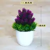 Decoração de casa criativa enfeites de flores plantas de simulação plantas em vasos bolas de grama bonsai árvores pequenas mini bolas redondas bolas de neve de cerejeira