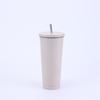Aço Inoxidável Grande Capacidade 750ml Copo de Carro Portátil para Casais com Cor Degradê, Copo de Gelo de Verão, Isolamento Térmico