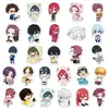 52 Pegatinas de Prisión Azules Versión Q Blue Lock Cómic Japonés Personaje Kawaii Cuaderno Guka Pegatinas de Escritorio