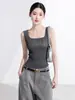 Top plisado para mujer, diseño único, top sin mangas para verano, adecuado para usar solo o en capas, sin copas, ropa de mujer Issey Miyake