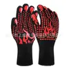 Resistentes a Altas Temperaturas Silicona Horno Barbacoa Anti-quemaduras Horno Microondas Resistente al Desgaste Cable Aislante Prepoxy Retardante de Llama Barbacoa Guantes Ignífugos