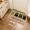 Felpudo de Alfombra para Puerta de Entrada para Uso en el Hogar, Imitación Lino con Base de Goma, Felpudo Antideslizante, Felpudo Resistente a Manchas, Alfombra Anti-Sisal al por Mayor