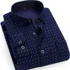 Camisa cálida al por mayor para hombres de mediana edad y mayores, top de otoño e invierno, papá, forro polar, gruesa, a cuadros, manga larga