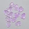 Acessórios DIY de grampo de cabelo antigo especial pétalas de vidro material de grampo de cristal cor de orquídea pétalas pequenas de coração de pêssego