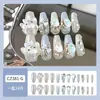 Dicas de Unhas com Pedras de Diamante Mais Vendidas no Tiktok, Arte de Unhas, Adesivos de Unhas Postiças, Unhas Longas Usáveis Feitas à Mão de Alta Qualidade Atacado