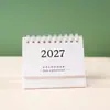 Nuevo Calendario 2027 Simple y Fresco Adorno de Escritorio Creativo Planificador Versión en Inglés Calendario