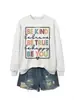 SEJA GENTIL SEJA CORAJOSO SE Amazon eBay Site Independente Moletom Feminino Outono/Inverno Moderno e Único Transfronteiriço