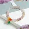 Pulsera de Bambú Verde Tianshan, Pulsera de Jade Seda Dorada Natural, Simbolizando Crecimiento Continuo, Pulsera de Bambú Unisex, Pulsera de Bambú Aventurina