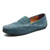 Aliexpress Cuatro Estaciones Zapatos de Gorro de Cuero Nobuck Ligeros Slip-On Zapatos de Gorro Transfronterizos Talla Grande Mocasines Zapatos Simples para Hombre