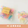 Personalizado de Fábrica Nuevo Color Banda de Goma Pequeña Color Gelatina Alta Elasticidad Macarrón Cuerda Desechable para el Cabello alrededor de 10g Bolsa