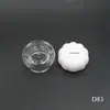 Atacado 5g potes vazios transparentes moldados por injeção para protetor labial e máscara labial, potes plásticos pequenos para blush