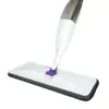 Mopa plana de doble uso, húmeda y seca, para uso doméstico, mopa con pulverizador de limpieza en un solo paso con pulverización de agua y mopa adhesiva