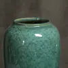 Cerâmica Jingdezhen Verde Luz Luxo Alto Padrão Vaso Retro Novo Estilo Chinês Hotel Quarto Modelo Simples Arranjo de Flores Ornamento