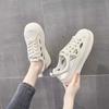 Zapatos blancos calados para mujer 2023 Verano nuevos transpirables Zapatos deportivos de plataforma populares versátiles casuales antideslizantes de suela blanda sandalias