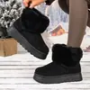 Botas de Nieve para Mujer 2026 Invierno Nuevo Estilo Botas de Algodón Cálido con Felpa Moda Suela Gruesa Protección contra el Frío Botas para Mujer Botas Transfronterizas Dropshipping