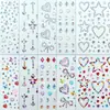 Set de pegatinas transfronterizas de perlas y diamantes, pegatinas faciales de gemas de pedrería, pegatinas para cejas, accesorios faciales para niños, pegatinas de diamantes para maquillaje