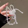 Corrente para Celular de Luxo Leve Estilo Novo 2026 com Laço de Cristal, Corrente Pendente Feita à Mão com Contas, Chaveiro, Pingente de Bolsa, Acessórios para Mulheres